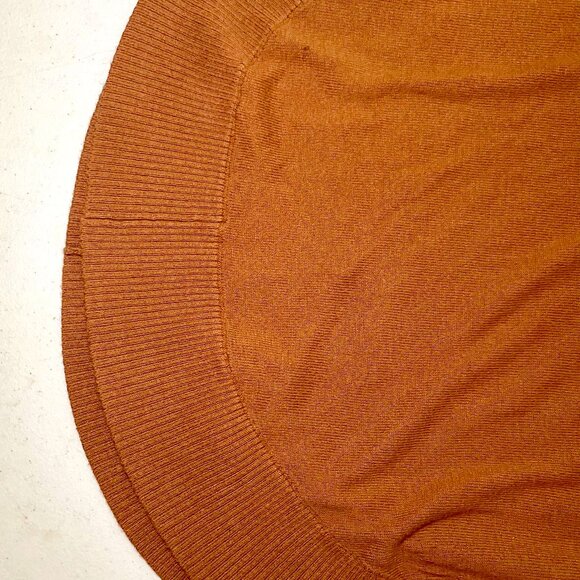 EXPRESS Terracotta Brown Rounded Hem Raglan Sweater - Size XS (NWOT) - Picture 13 of 14